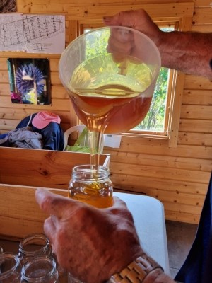 Mise en pot du miel